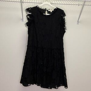 Anthropologie Black Lace Dress